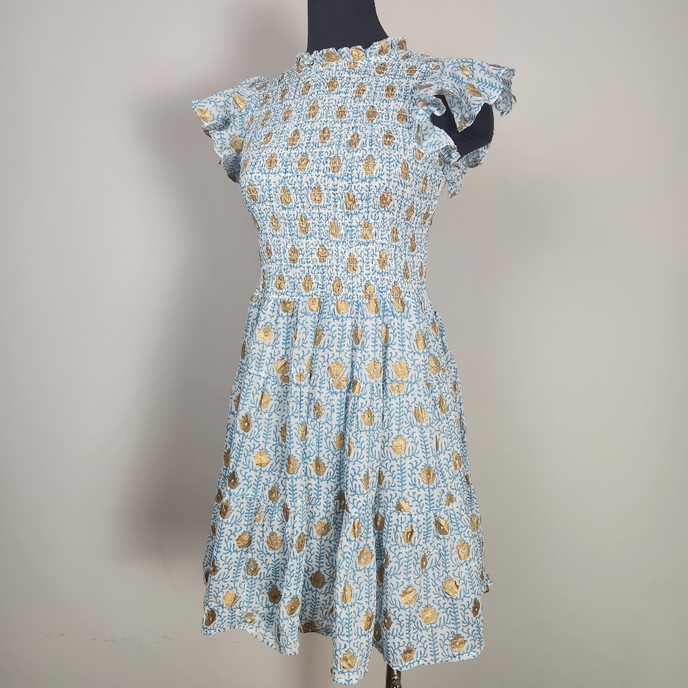 OLIPHANT Smocked Flirty Short sundress